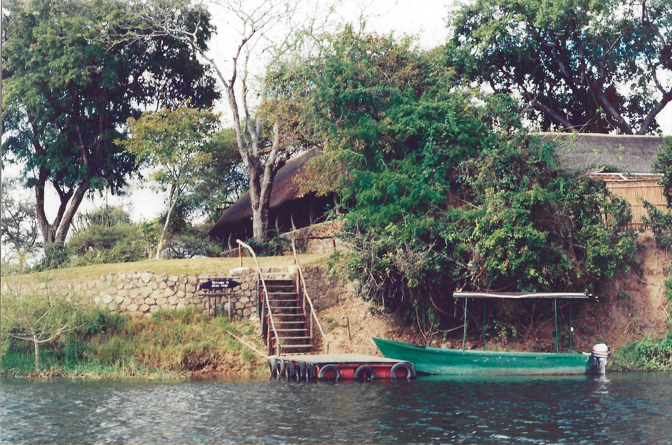 The old boat jetty at Mvuu Camp.