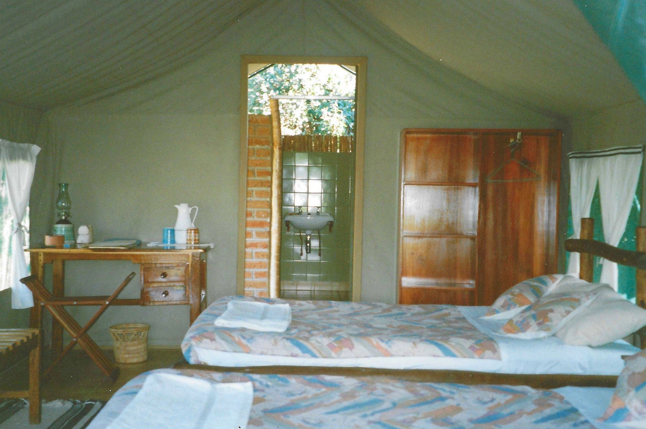 An earlier room at Mvuu Camp.