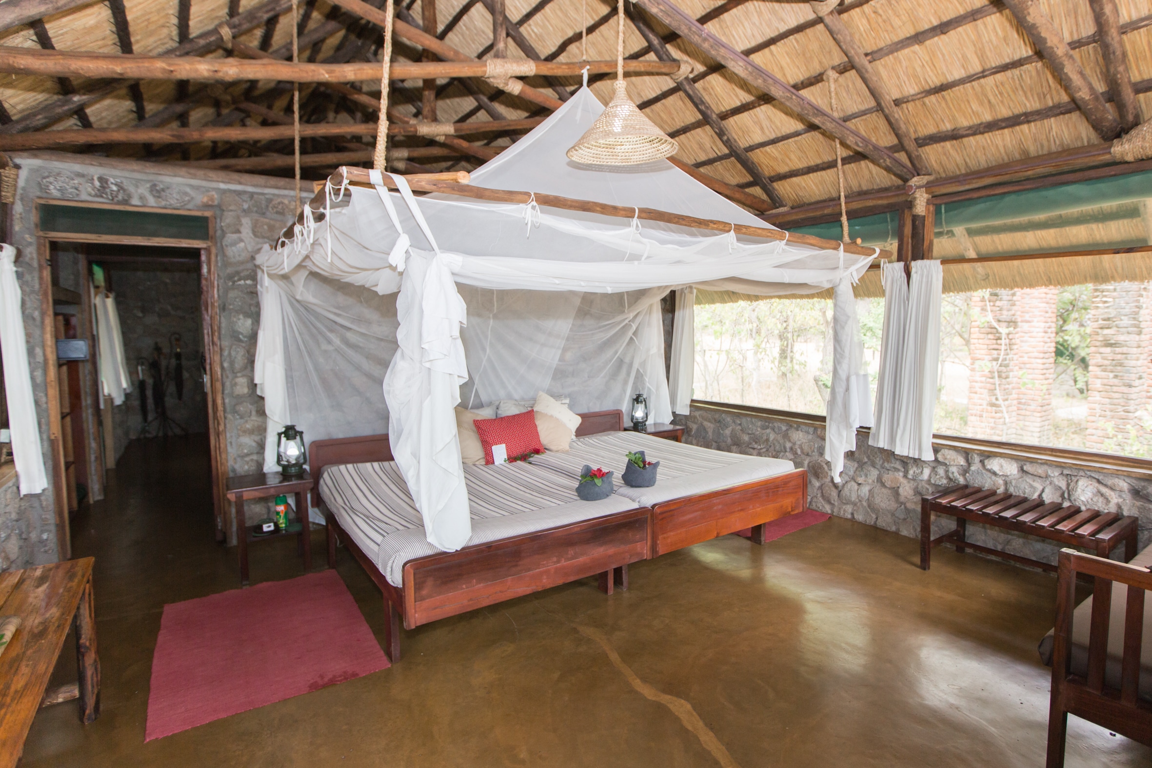A chalet at Mvuu Camp