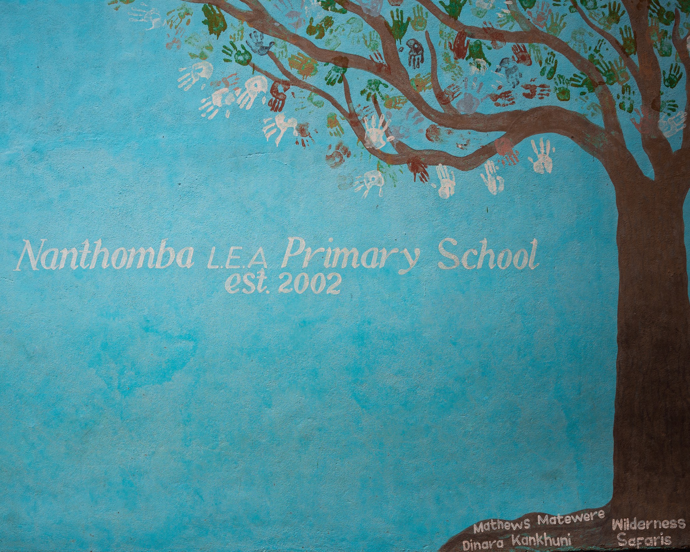 A painted mural at Nanthomba School.