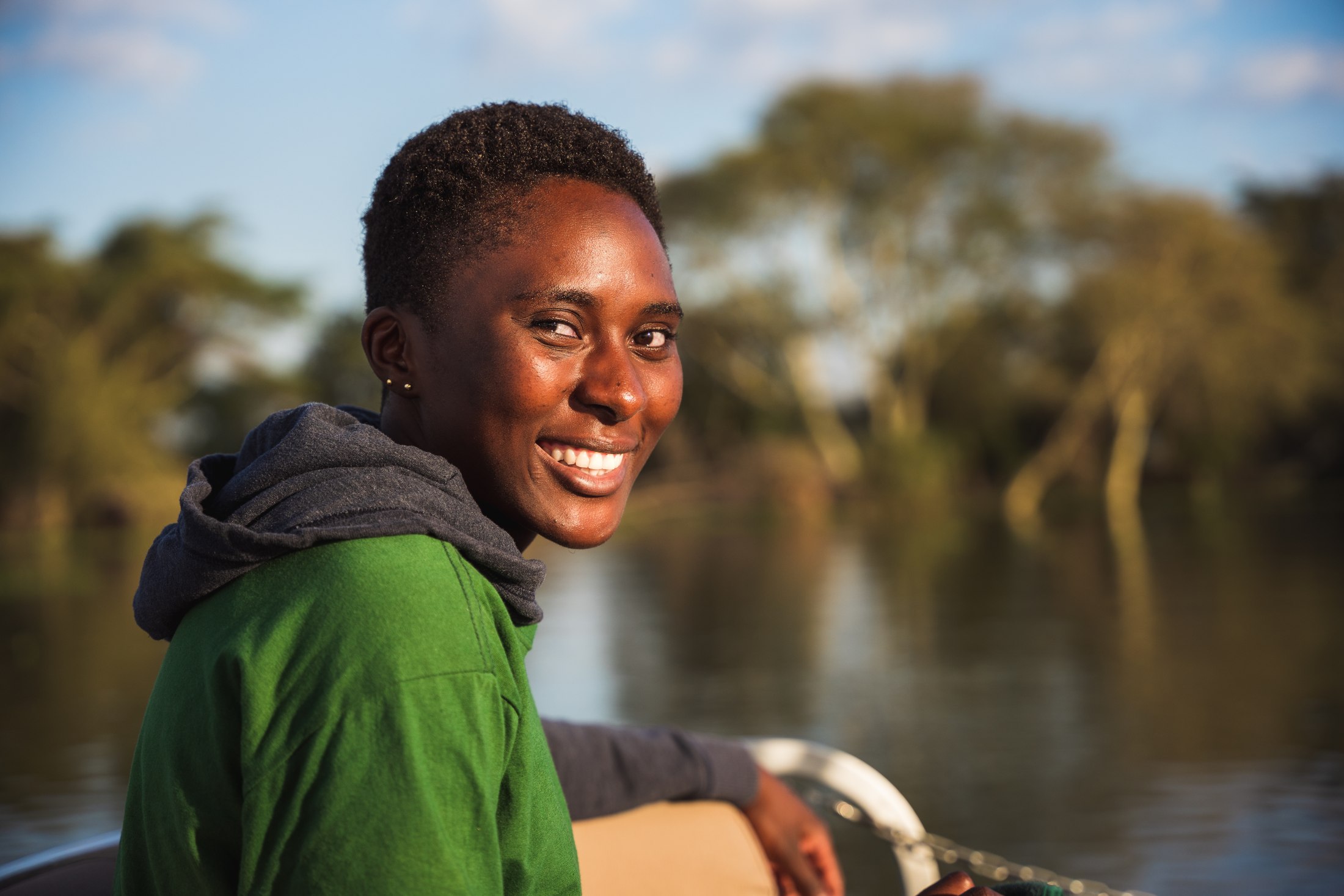 Florence from the front-of-house team at Mvuu Camp.